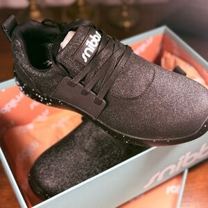 Snibbs Women's Black Sparkle Sneakers